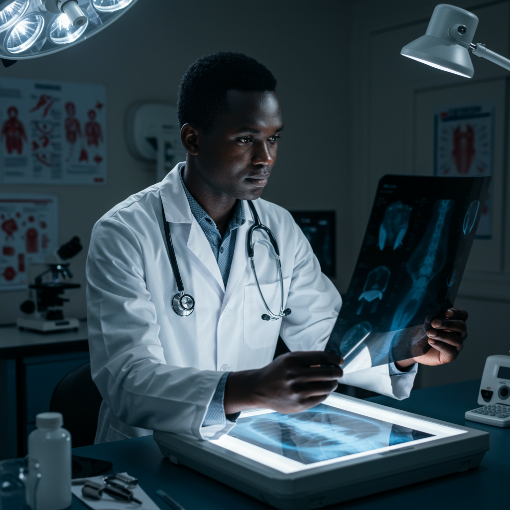 A doctor consulting with a patient